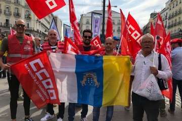 Telde apoya en Madrid la jubilación anticipada de los policías locales (Foto TA)